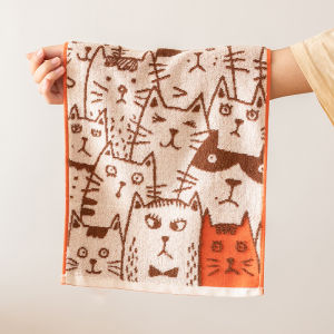 Soft Pure Cotton Cat Face Towel Children Adult Hand Dryer Bath Room Cartoon Home New Style Washing Towel Bathroom Towel