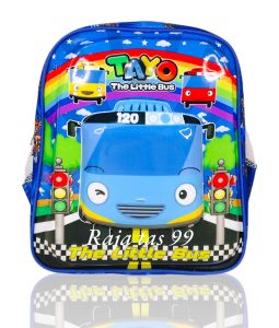 Tas sekolah anak laki laki TK sd paud karakter tas embos LED murah lucu gendong bahu