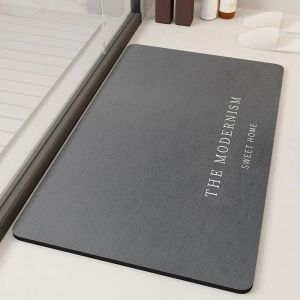 VIKAMA Minimalist Bathroom Floor Mat - Water Absorbing and Slip-Resistant Bathroom Floor Mat - Modern Home Decoration