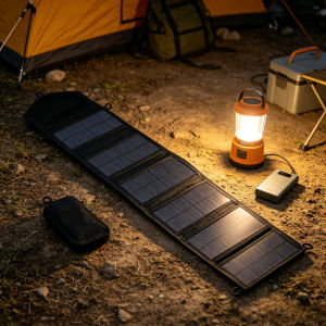 Waterproof Foldable Solar Panel Charger Dual USB Fast Charging 25W for Outdoor Camping Hiking Phone Tablet Emergency Use