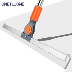 Onetwone 35cm Floor Wiper Magic Broom 180° Spinning Rubber Sweeping Tool squeegee  Brushes Mops Detachable Car Windows Scraper Kitchen Rubbish Water Stain Mop Toilet Bathroom Hair Cleaning Tools