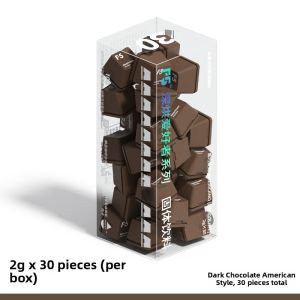 F5 | Instant Dissolve Freeze Dried Black Coffee Powder Italian Sea Salt & Dark Chocolate Flavor 0 Fat No Sugar 30 Pieces