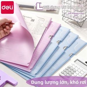 deli | Tệp Tài Liệu Đa Năng Dung Lượng Lớn A4 Trang Đơn Hình L