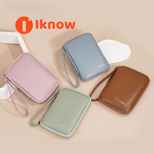 Tôi Biết phi giới tính Mới Túi đựng hộ chiếu | ví có khóa kéo đa chức năng tối giản thời trang | Túi đựng điện thoại cho phụ nữ nhỏ gọn