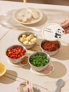 MODERN SWEETHOME | Kitchen Storage Stainless Steel Seasoning Container Portable Spice Box