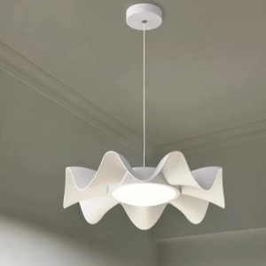 Đèn Thả Trần Lượn Sóng 3D Phong Cách Minimalist Sang Trọng