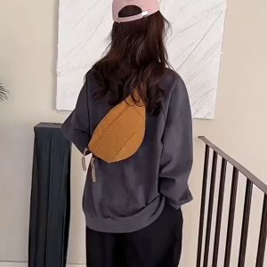 Corduroy Sling Belt Bag