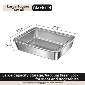 GUOQI | Stainless Steel Food Grade Fridge Storage Tray