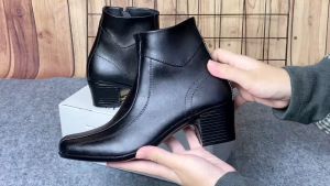 LIKA Glory High - Sepatu Wanita Heels 5 Cm Kulit Pantofel Hitam Kerja Formal Kasual