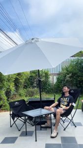 【รับประกัน10ปี】 ร่มกันแดดสนามใหญ่ ร่มสนามในสวน ร่มสนาม ร่มกันแดดสนามใหญ่ ในสวน กลางแจ้ง 2.7m ตลาดนัด ขายของ แม่ค้า ร้านกาแฟ ป้องกันแสงแดด outdoor sun umbrella garden furniture