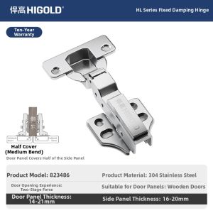 HIGOLD | Stainless Steel Quiet Dampened Hinges