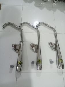 H2 BULLET PIPE FOR RUSI TC 125 / 150 /175 44 MM TIP WITH FREE SILENCER