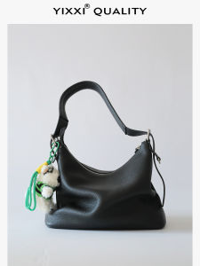 Yixiaoxi Yixxi Tote Bag Genuine Leather Work Clothing Underarm Bag Shoulder Crossbody Womens Bag Large Capacity Hobo Bag Lazy