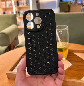 Casing สําหรับ iPhone 11 16 15 13 12 14 Pro Max 16 Pro Max 15 Pro Max 12 13 Pro 14 15 Plus Luxury Honeycomb case Breathable Heat dissipation Silicone skin feel Soft Full Shockproof Phone Case