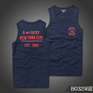 Áo Ba Lỗ AF Bờ Biển Châu Mỹ Áo Phông Không Tay Thanh Niên Thương Hiệu Sành Điệu Cổ Tròn Tôn Dáng Cotton Thể Thao Mùa Hè Cho Nam Áo Tập Gym