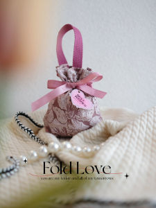 Elegant Fairy Wedding Candy Bag Customizable Bridal Favors Box French Style Satin Fabric Engagement Party Celebration Supplies