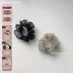 Fashionable Dongda Gate Hair Ties Simple All-Match European Organ Silk Large Bow Headband Womens Tail Hair Bands