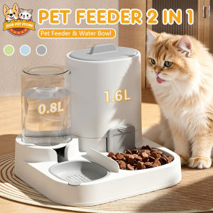 2 in1 Cat water dispenser Automatic Pet food feeder Large Pet water dispenser Dog water dispenser