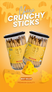 Crunchy Parmesan Delight - Milk 17 Cheese Sticks