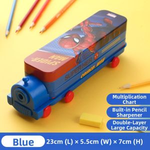Train-shaped Portable Anti-Pressure Multi-functional Pencil Box
