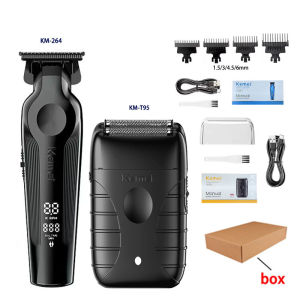 Kemei | Kemei KM-264 KM-T95 Professional Hair Clipper Kit or Shaver Hair Cutting Machine Men’s Trimmers Rechargeable Electric Clippers