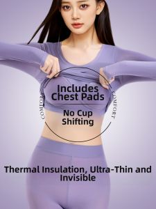 MsPai | Smooth Seamless Padded Braless Thermal Underwear Set