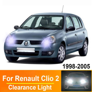 2Pcs T10 W5W Car LED Bulbs Parking Lamp For Renault Clio 2 II MK2 1998 1999 2000 2001 2002 2003 2004 2005 Clearance Lights