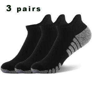 3/1Pairs Sport Ankle Socks Athletic Low-cut Sock Thick Knit Sock Outdoor Fitness Breathable Quick Dry Wear-resistant Warm Socks