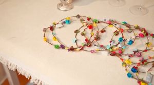 ที่คาดผมมีไฟ LED10ดวงปรับได้3โหมด ดอกไม้มงกุฎ Hairband  ที่คาดผมดอกไม้เรืองแสงสี  Garlands วันเกิด แต่งงานปีใหม่