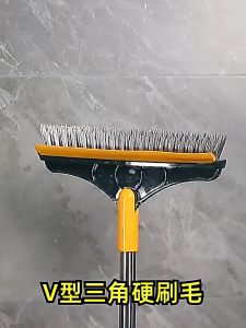 SG【READY STOCK】3 IN 1 Floor Brush toilet brush crevice cleaning wiper floor cleaning brush crevice brush bathroom brush 地板浴室刷子
