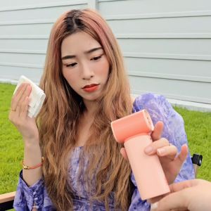 【มีมอก.】UKIKI พัดลมพกพา ขนาดเล็ก 4000mAh ปรับแรงลมได้ 100 ระดับ ลมแรงนาน 12ชม. พัดลม USB ชาร์จไฟได้ เบา พกง่าย รุ่น KF01