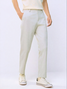 Spring New Business Casual Linen Pants 9/10-Length
