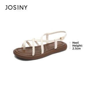 Josiny | Flats Crisscross Strappy Casual Beach Sandals