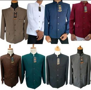 Jasko Polos Terbaru Warna Coklat Milo Atasan Muslim Pria Bahan Tebal Adem Di Pakai