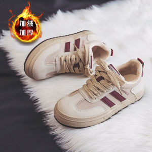 Ruian Canvas Shoes Girls Junior High School Students Waterproof Slip Soft Bottom Comfortable Full Leather Surface Niche Style Retro German Training American Board Shoes