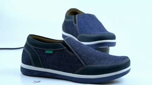 Sepatu Casual Pria Slide Slop Khamzo D03 & Sepatu Kerja Cowok Slip On