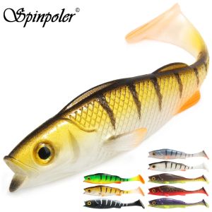 Spinpoler Vigour Perch Fishing Lure Soft Bait Shad UV-Active Wobble Craft Rubber Swimbait 7cm/11cm/14cm for Perch Pike Zander
