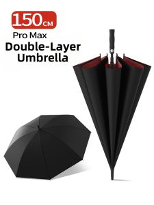 MUZHOUYU | Automatic Large Size Reinforced Double Layer Stormproof Umbrella