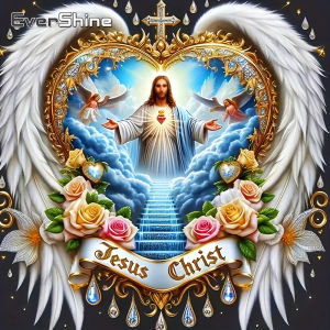 EverShine New Arrival Diamond Painting Jesus Full Drill Mosaic Portrait Complete Kit Embroidery Religion Modern Home Decoration