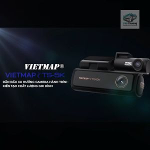 Cam Hành Trình VIETMAP TS-5K Ghi Hình Ultra 4K Cảnh Báo Giao Thông và Ra Lệnh Giọng Nói