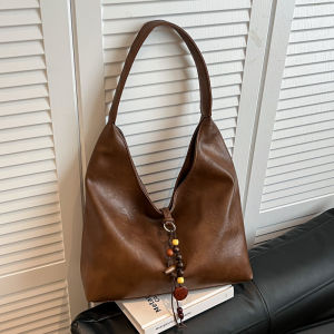 Large Capacity Tote Bag Womens Handbag Casual Commute Shoulder Bag Underarm Bag Simple Style Vintage Feel Shopping Bag