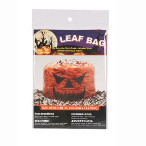 1/2/4Pcs Halloween Pumpkin Trash Leaf Bag with Twist Ties Happy Halloween Party Home Outdoor Garden Lawn Decor Horror Props