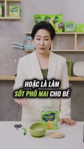 Phô Mai Tách Muối Mămmy Bổ Sung Rau Củ Dạng Bột Rắc Cháo Cơm Nui Cho Bé Ăn Dặm Hộp 10 Gói 3g