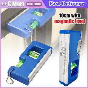 Mini Pocket Magnetic Box Level Portable Bubble Level Rule Home Leveling Tool Bidirectional Three-way