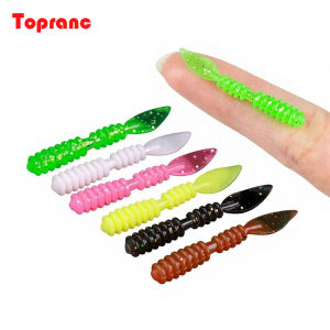 50Pcs/Pack Micro Ajing Worm Soft Bait Fishing Lure TPR Floating Rockfish Silicone Swimbait Artificial Cheap Fishing Pech