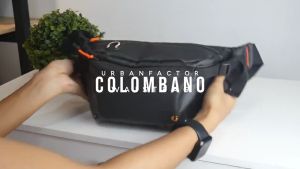 COLOMBANO BLACK |ManNeedMe x URBAN| Tas Selempang Pria Tas Pinggang Waist Bag