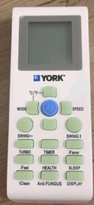 รีโมทแอร์ Amena Turbo cool รีโมทแอร์ อามีน่า เทอร์โบคลู อะไหล่แอร์ รุ่น YKR-P/001E / YKR-P/002E ใด้ทุกรุ่นที่เหมือนกัน มีปุ่ม FAN ฟรีถ่านAAA2ก้อน