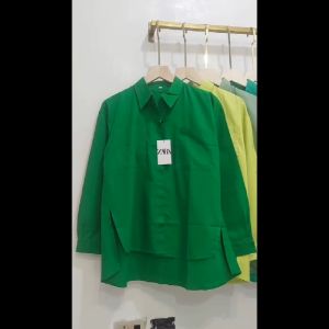 SJM (L-3XL) NEW! KEMEJA ZR BAHAN KATUN IMPORT BKK