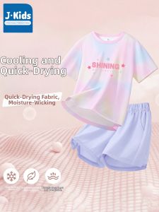 JKIDS | Sun Protection Cool Ice Silk Breathable And Quick Drying Girls Summer Set