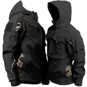 Winter Tactical Military Combat Cargo Fleece Jackets Men Warm Outdoor Hiking Camping Climbing Coat Multi-Pocket Casual Trekking